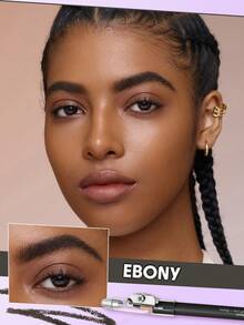 SHEGLAM Fluff Line ÖGonbrynspenna-Ebony MäRke SköNhet Smink Kosmetika FöR Kvinnor Och Flickor Perfekt FöR Sommar VåR Idealisk FöR Y2K Elegant Mode Passande FöR FöDelsedag Mors Dag GåVa Fest Klar BäSt FäRg - Ebony - Visa 4