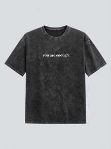 MODCRASH Maglietta oversize con grafica consumata per uomo