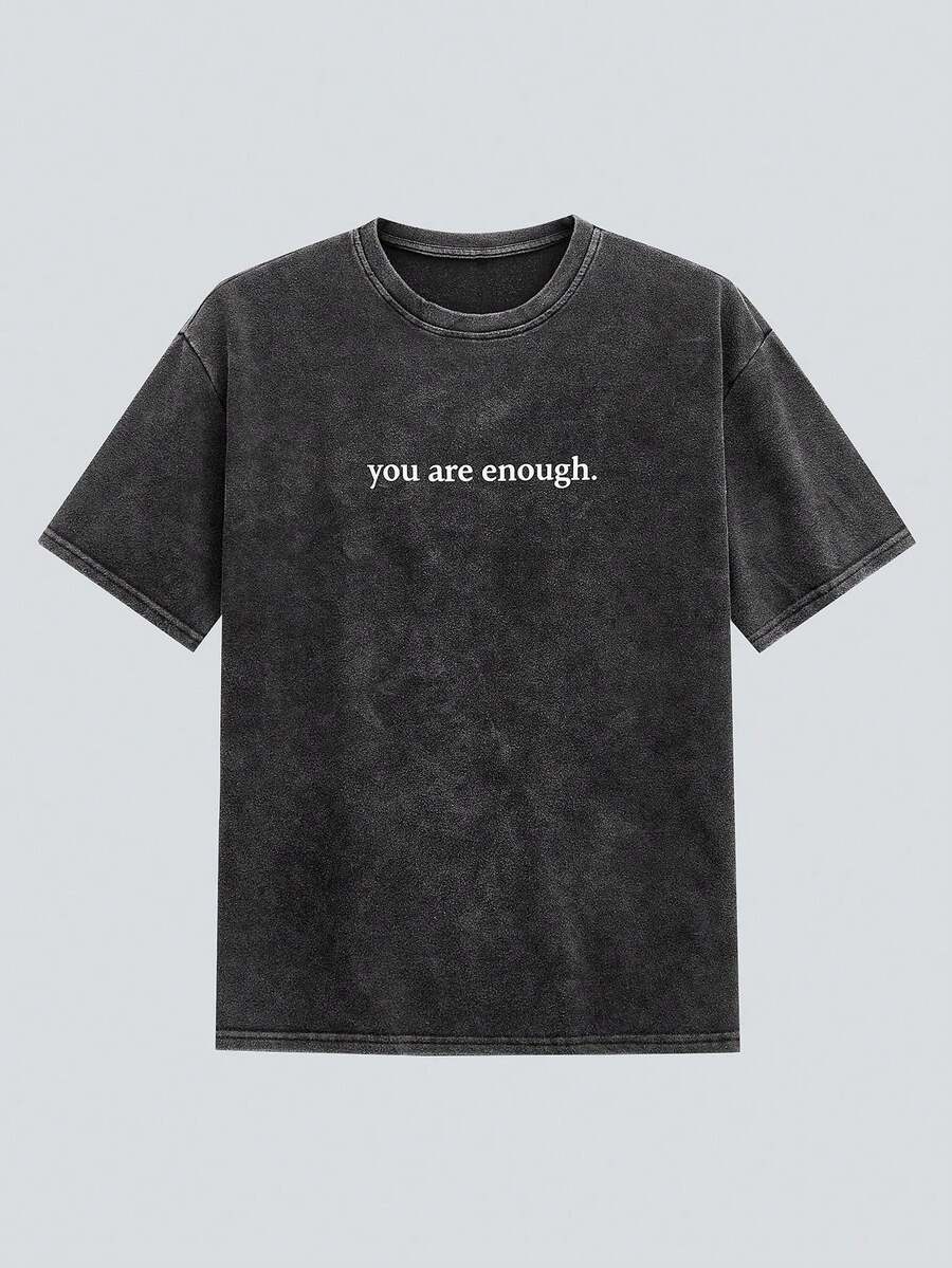 MODCRASH Maglietta oversize con grafica consumata per uomo