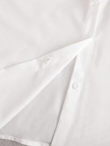 Blusa elegante per ragazze adolescenti con colletto decorato con strass e ricami