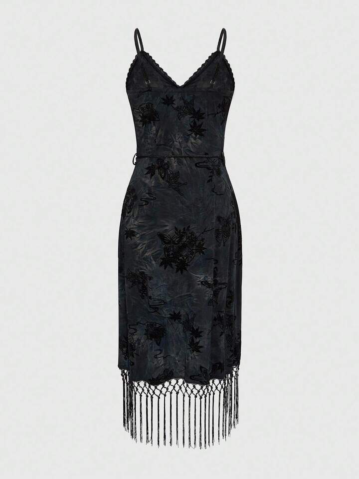 black smocked dress Everlane Smocked Column Dress In Black, Size XXS, Viscose