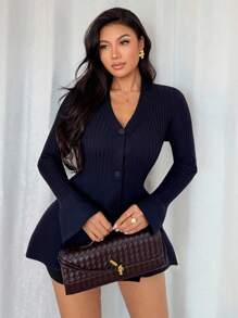 Rafferiza 万圣节女式开衫 - 藏蓝色 - 查看 3