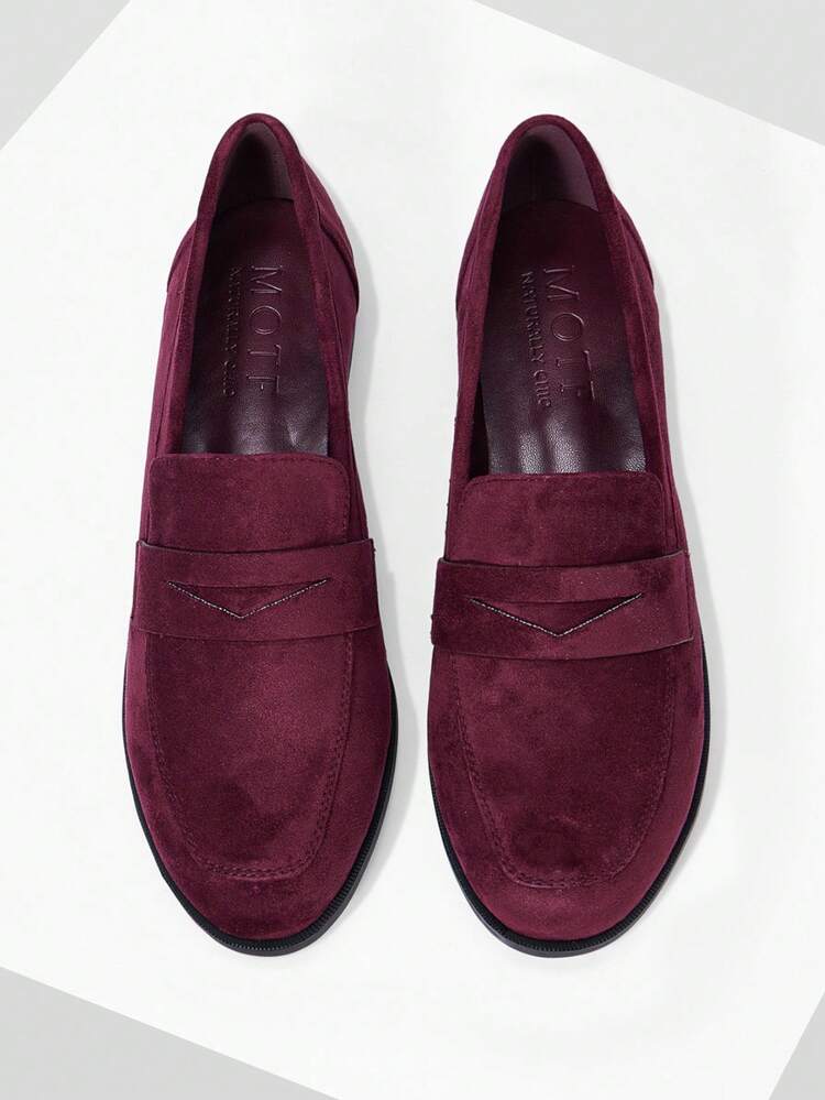MOCASINES ROJOS ENCORE PARA MUJER, ZAPATOS PLANOS DE ESTILO BRITÁNICO RETRO