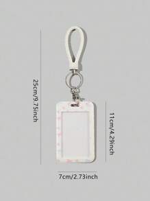 ROMWE Kawaii 1pc Cute Bowknot Flip ID Card Holder, Back To School - Multicolor - View 3