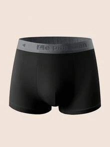 Manfinity Underwear&Sleepwear Basics 5pcs/Set Men's Letter Waistband Casual Comfortable Boxer Briefs Multi-Pack Trunk - Multicolor - View 3