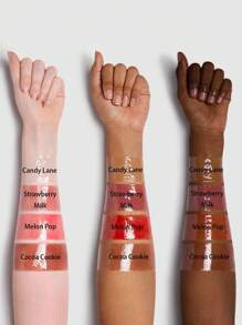 SHEGLAM ملمع الشفاه المرطب Crystal Glaze-ملمع شفاه شفاف مرطب بنكهة كوكي الكاكاو ملمع شفاه شفاف مائي مرآوي مرطب يقلل من الخطوط الدقيقة على الشفاه مكياج الشفاه روج,ملمع شفاه شفاف علامة تجارية جمال مكياج مستحضرات تجميل للنساء الفتيات مثالي لفصل الخريف الشتاء مثالي ل- Y2K أزياء أنيقة هدية حفلة جاهز أفضل لون