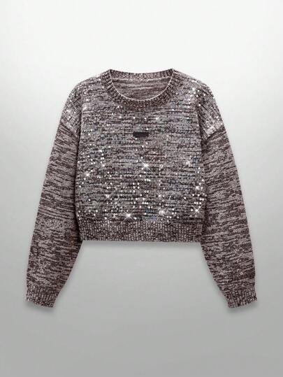 NEON BLANC Jersey casual de hombre, jersey de cuello redondo de manga larga de hilo mezclado, otoño e invierno