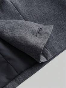 Maija Kids Maija Kids Tween Girl Notched Collar Double-Breasted Blazer & Pleated Skirt 2 Pieces Set Teen Skirt Suit Blazer Suit For Teen Girl Fall Winter - Grey - View 4