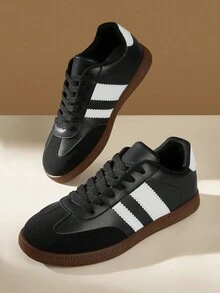 CUCCOO EASI 2024 New Spring Women Retro Versatile Casual Sneakers, Flat White Shoes