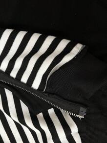 Sunspun Halloween Plus Size Sweatshirts Vintage Fall Cloth For Women Winter Autumn - Black and White - View 3