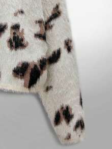 NEON BLANC Men's Loose Fit Crew Neck Sweater, Suitable For Autumn/Winter - White - View 4