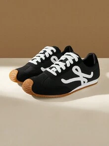 CUCCOO EASI Women's Fashionable Yellow Casual Sneakers - Black - View 2