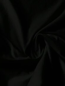 SHEIN LUNE Áo thun tay ngắn in khẩu hiệu đồ uống thường ngày cỡ lớn mùa hè - màu đen - Xem 4