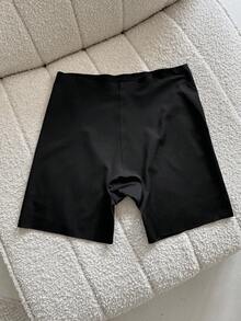 DAZY Ropa interior moldeadora de cintura alta de unicolor y de peso ligero para mujeres - Negro - Ver 8