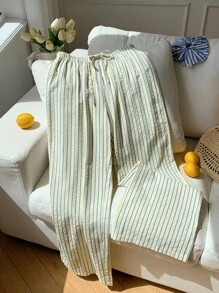 Comfortcana Quần sọc hồng nữ, mùa hè - Màu vàng - Xem 5