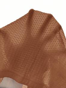 SHEIN Maglietta premaman a tinta unita con scollo a V, spalle regolari e balze sul fondo