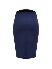 Modmama Adjustable Waist Fitted Maternity Skirt, Casual Everyday Wear