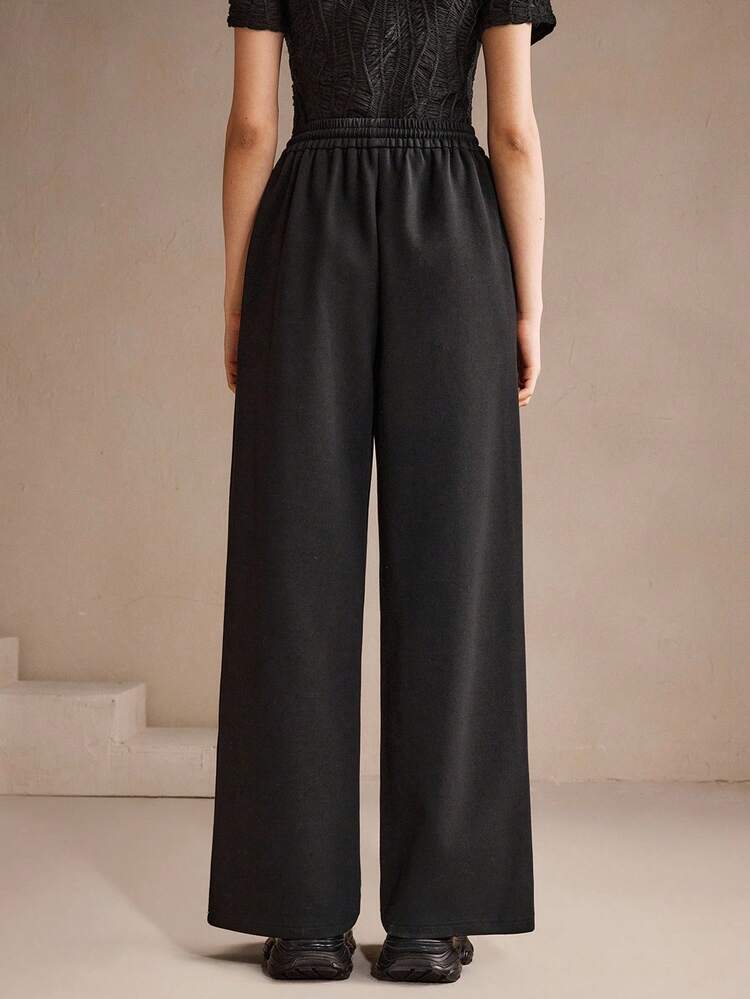 Women's Casual Embroidered & Beaded Sweatpants, European Style