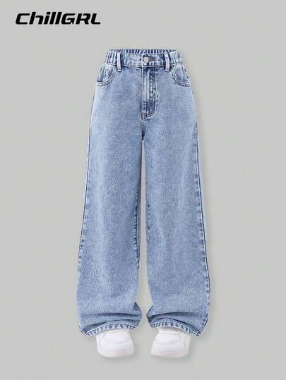 Tween Girl Cool Street Bold Elegant School Spirit Camo Denim Jeans