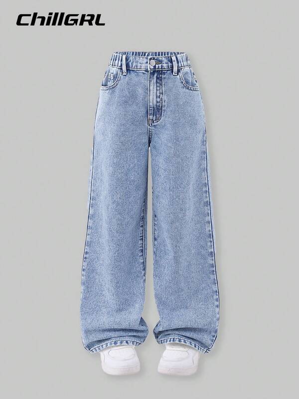 Tween Girl Cool Street Bold Elegant School Spirit Camo Denim Jeans