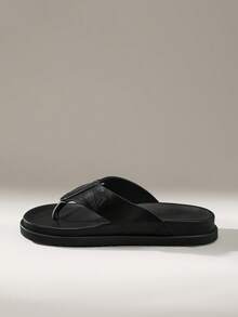 Solecia Men's Flip Flops 2025 Summer Flat Retro Thong Sandals, Breathable Beach Slippers