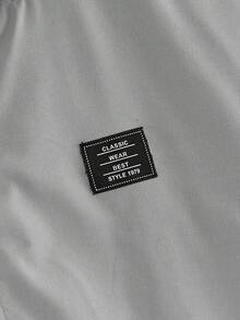 HIMLAND Men's Casual Loose Fit Drop Shoulder Stand Collar Hoodie Jacket, Fall Winter