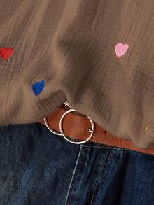 Linhara Áo kiểu cỡ lớn - Cà phê nâu - Xem 5