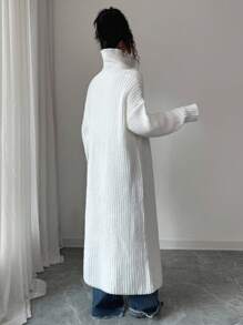 Elenzga 女士休闲针织开衫，百搭优雅，适合秋冬外出、约会、工作、上学、独立日、劳动节、哥伦布日、感恩节、情人节等节日、复古、斯堪的纳维亚、韩式风格 - 杏色 - 查看 4