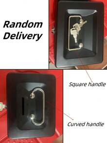 SHEIN 1pc Locking Medium Steel Cash Box With Money Tray, Lock Box Best Gifts