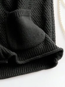 SHEIN LUNE Women's Double Pocket Single-Breasted Sweater Vest