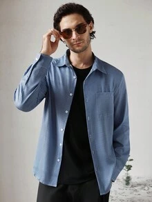Manfinity CityGents Camicia casual a maniche lunghe con motivo a quadri blu e bianco per uomo, camicia elegante blu, camicia a quadri blu, camicia a quadri blu, camicia estiva da uomo, camicia casual da uomo, camicia estiva da uomo, camicia blu con bottoni, camicia elegante blu da uomo, camicia casual da uomo, camicia a quadri blu da uomo, camicia elegante blu da uomo, abbigliamento da uomo online, camicia a quadri blu da uomo, camicia azzurra per l'uomo, abbigliamento estivo da uomo, camicia blu da designer, autunno