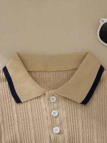 Souflis Souflis 两件套男童短袖衬衫和短裤套装，春夏