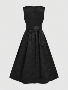 Fairmaia Women's Traditional German Style Square Neck Button Sleeveless Dress, Halloween