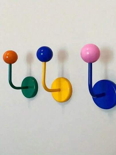 1pc Heavy Duty Colorful Magnetic Hooks For Hanging Powerful Swivel Neodymium Magnetic Hooks For Bathroom Towel Hanging, Storage Cabinets, Tool Boxes, Home, Powerful Magnetic Hooks Home Bathroom Decor Bathroom Organizer Fall Decor Back To School