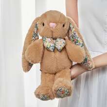 1PC 23CM Soft Plush Bunny Stuffed Animal Toy Pink Cute Rabbit Plushie Hugging Pillow Sleep Companion Stress Relief Comfort Toy Birthday Gift For Girls Women Valentines Day Easter Christmas Present Kawaii Home Decor