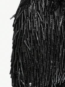 SHEIN SXY Quý cô, Túi xách cầm tay nữ, Túi xách buổi tối, Thời trang, Thanh lịch, Đơn giản, Cá nhân hóa, Đa năng, Cổ điển, Hạt dọc, Đỏ, Kim sa, Dành cho tiệc cocktail, Tiệc tùng, Vũ hội, Câu lạc bộ, Hẹn hò, Sinh nhật, Buổi tối, Đêm hẹn hò, Vũ hội - màu đen - Xem 7