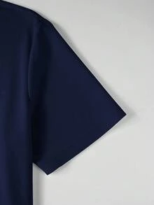 Manfinity Homme 2pcs Men's Solid Color Short Sleeve Casual Polo Shirt And Drawstring Waist Shorts Set Men Two Piece Set 2 Piece Set For Men Summer