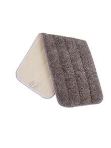 1/2/4/10pcs Microfiber Flat Mop Replacement Pads, Twisted Mop Head Refill Pads With Hook And Loop - Grey - View 3