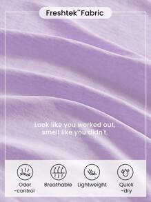 GLOWMODE Just E Drawstring Asymmetric Design Tank Top - Mauve Purple - View 4