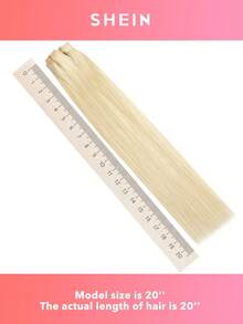 Seamless Clip Ins 7PCS Seamless PU Clip In Human Hair Extensions 100% Real Human Hair 14-22 Inch Balayage Ombre Blonde Color Skin Weft Remy Hair Extensions 110G With Clip - S613 - View 10