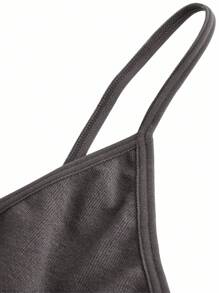 Ocili 5pcs Stretchy Backless Plain Compression Bralettes In Vibrant Multicolor Perfect For Everyday Comfort Seamless Bralette Thin Strap Bra