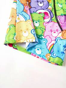 SHEIN X Care Bears 1pc Men's Comfortable Cute Cartoon Bear Print Trunks, Basic Comfortable Casual ,Soft Boys Boxers, Funny Underwear Men - Black - View 6