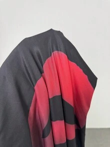 Firerie 加大码优雅花卉印花褶饰长袖网眼连衣裙，适合约会、音乐会、表演、派对、婚礼、性感、优雅、通勤、返校、度假、海滩、办公室女士、美人鱼风格、生日派对 - 彩色 - 查看 8