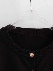 GlowEve CURVE 大码休闲百搭简约徽章刺绣开衫