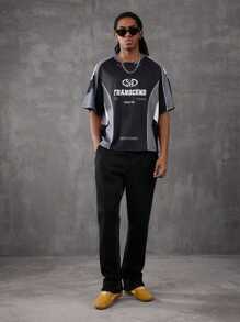 PAVTROS Manfinity Streetrush Men T-Shirts,Back To School - Black - View 5