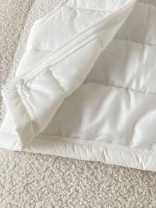 SHEIN 3 件套男婴秋冬加厚连帽背心 + 连帽长袖运动衫和松紧腰裤套装，适合上学、休闲、运动、居家、6 个月-3 岁、儿童装、婴儿背心 - 寶藍色 - 查看 5
