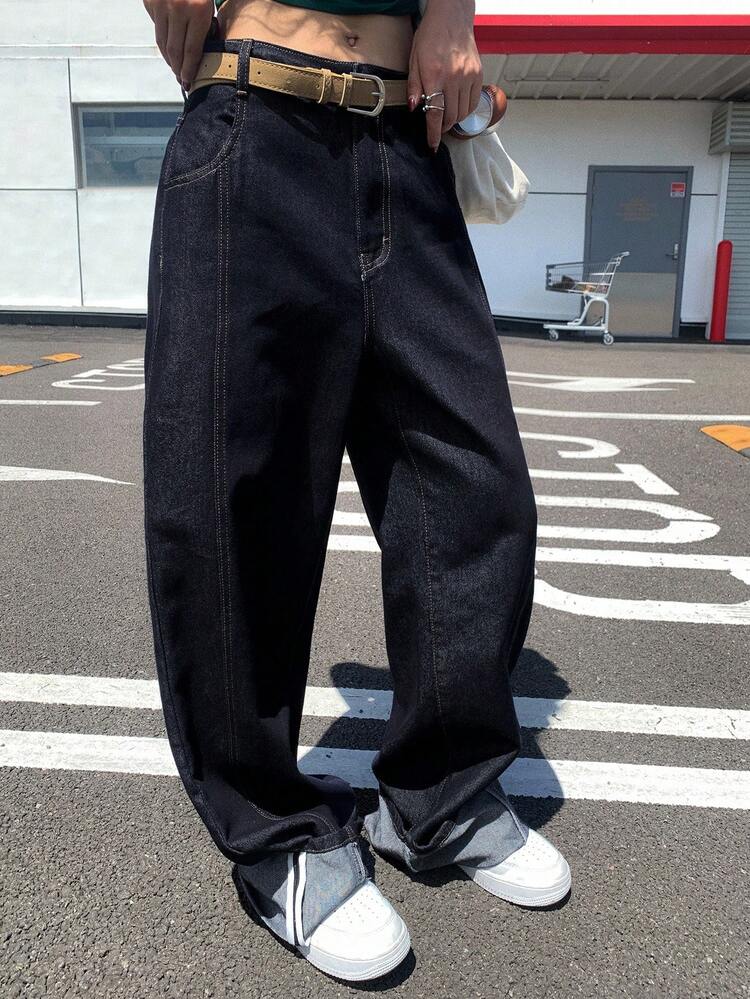 Women's High Waist Loose Casual Jeans, Autumn
