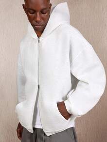 SUMWON Oversized Zip Up Hoodie With Centre Pockets