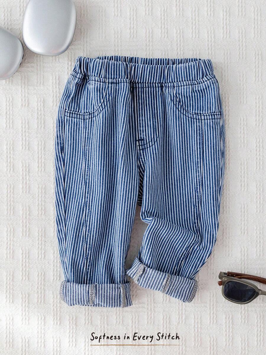 Cozy Pixies 男婴松紧腰侧袋休闲裤，百搭舒适