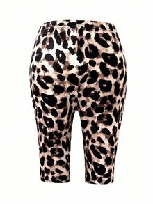 2pcs/Set Tween GirlsCasual Outfit, Round Neck T-Shirt & Comfortable Shorts, Cute Cherry & Leopard Print Pattern